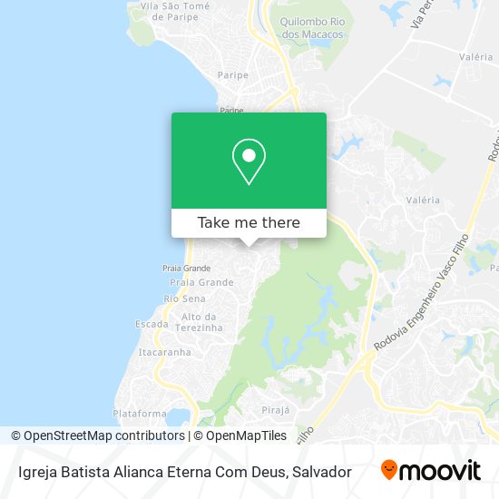 Mapa Igreja Batista Alianca Eterna Com Deus