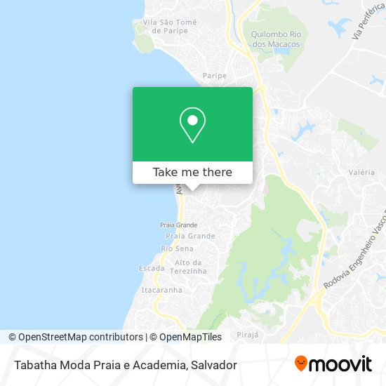 Tabatha Moda Praia e Academia map