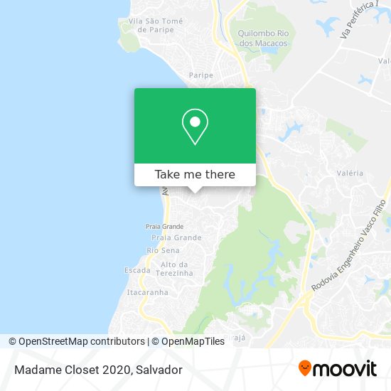 Mapa Madame Closet 2020