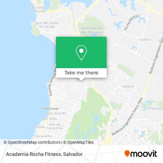 Mapa Academia Rocha Fitness