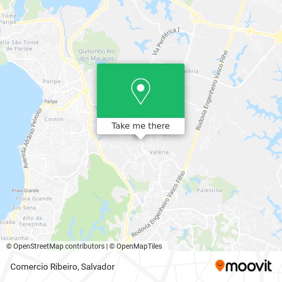 Comercio Ribeiro map