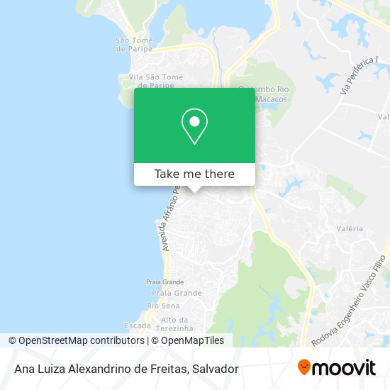 Ana Luiza Alexandrino de Freitas map