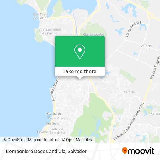 Bomboniere Doces and Cia map