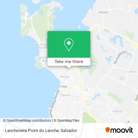 Mapa Lanchonete Point do Lanche