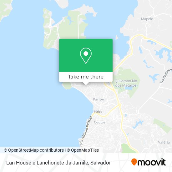Lan House e Lanchonete da Jamile map