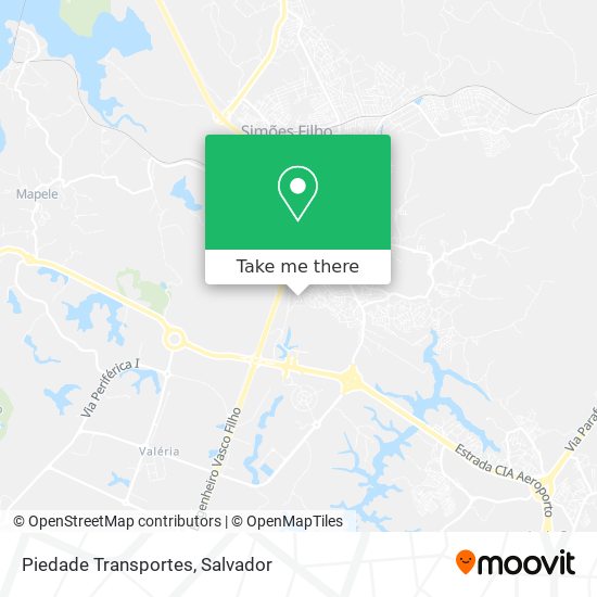 Piedade Transportes map