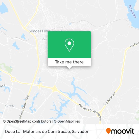 Mapa Doce Lar Materiais de Construcao