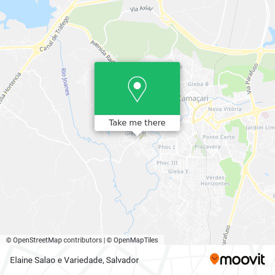 Elaine Salao e Variedade map