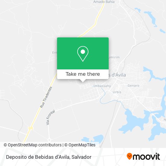 Deposito de Bebidas d'Avila map