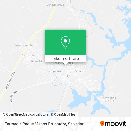 Mapa Farmacia Pague Menos Drugstore