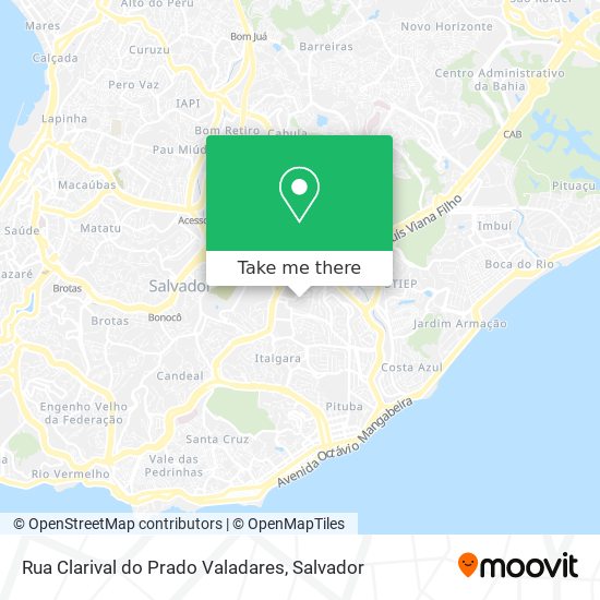 Rua Clarival do Prado Valadares map