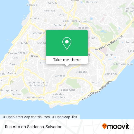 Mapa Rua Alto do Saldanha