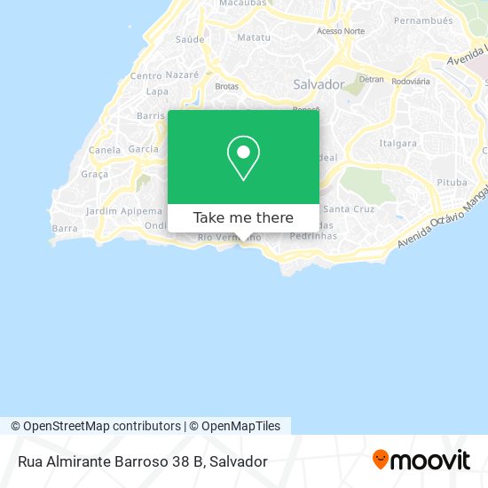 Mapa Rua Almirante Barroso 38 B