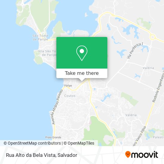 Mapa Rua Alto da Bela Vista