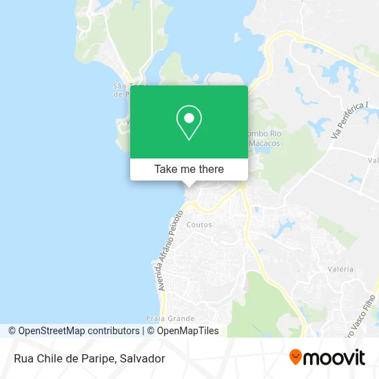 Rua Chile de Paripe map