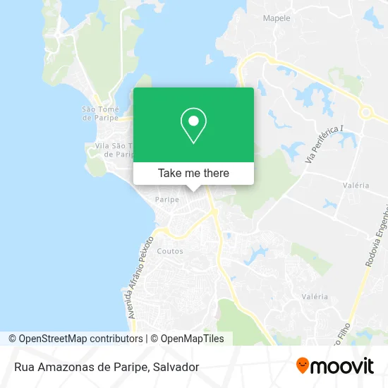 Rua Amazonas de Paripe map