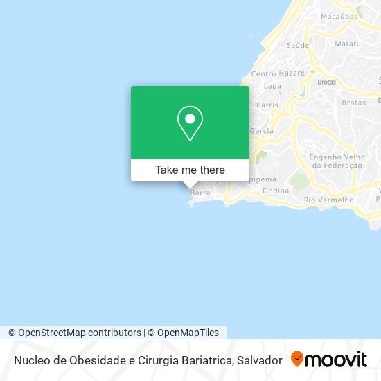 Nucleo de Obesidade e Cirurgia Bariatrica map