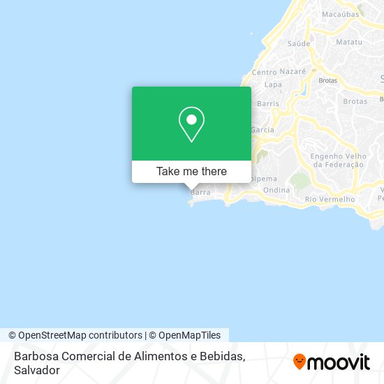 Mapa Barbosa Comercial de Alimentos e Bebidas