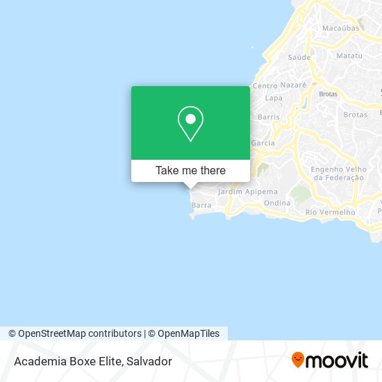 Mapa Academia Boxe Elite