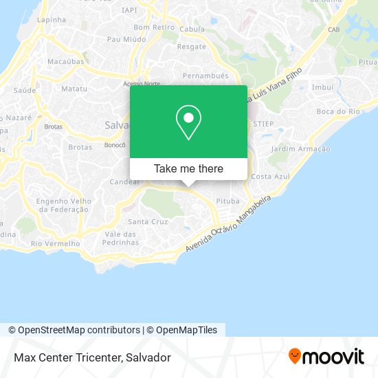 Mapa Max Center Tricenter