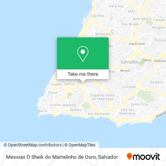 Mapa Messias O Sheik do Martelinho de Ouro