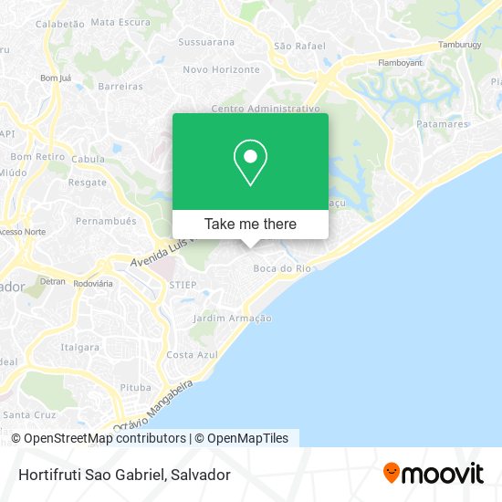 Hortifruti Sao Gabriel map