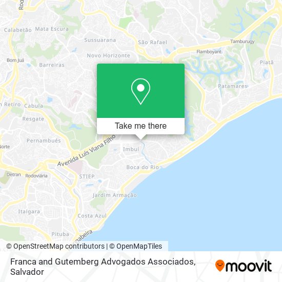 Franca and Gutemberg Advogados Associados map