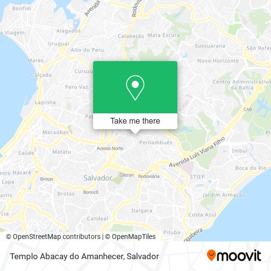 Templo Abacay do Amanhecer map