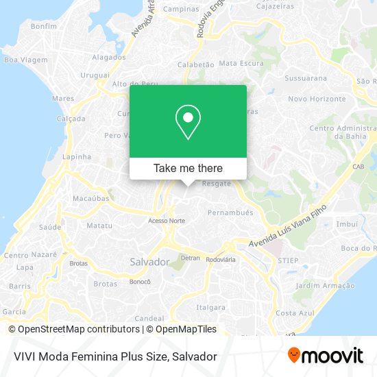 VIVI Moda Feminina Plus Size map