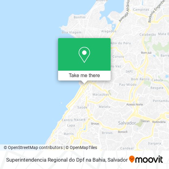 Superintendencia Regional do Dpf na Bahia map