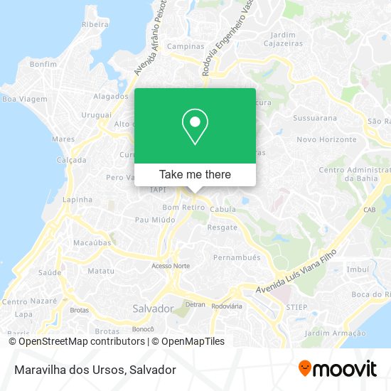 Maravilha dos Ursos map