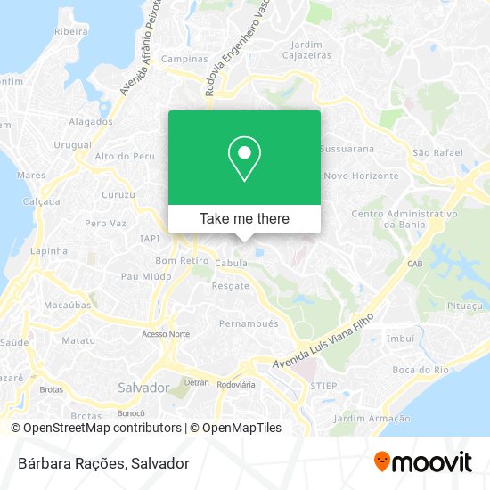 Bárbara Rações map