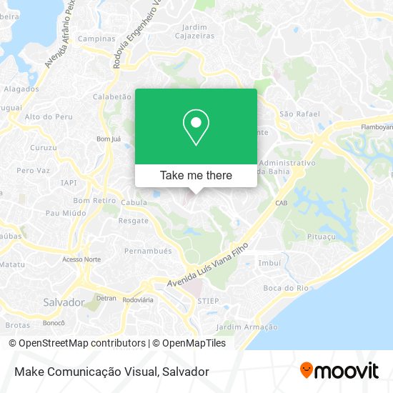 Make Comunicação Visual map