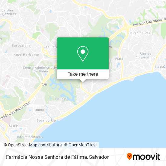 Mapa Farmácia Nossa Senhora de Fátima