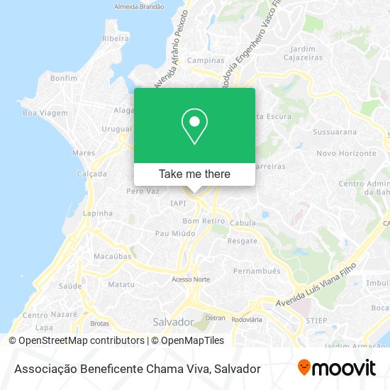 Associação Beneficente Chama Viva map
