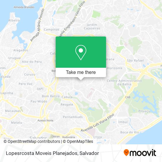 Mapa Lopesrcosta Moveis Planejados