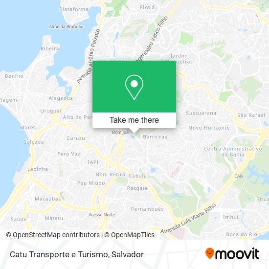 Catu Transporte e Turismo map