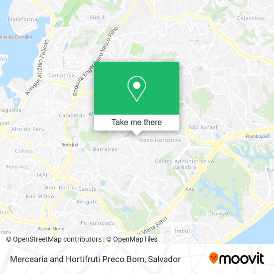 Mercearia and Hortifruti Preco Bom map