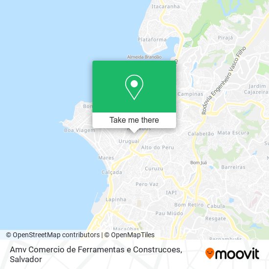 Amv Comercio de Ferramentas e Construcoes map