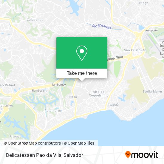 Delicatessen Pao da Vila map