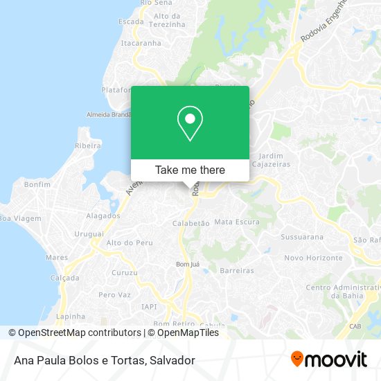 Mapa Ana Paula Bolos e Tortas