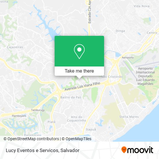Lucy Eventos e Servicos map