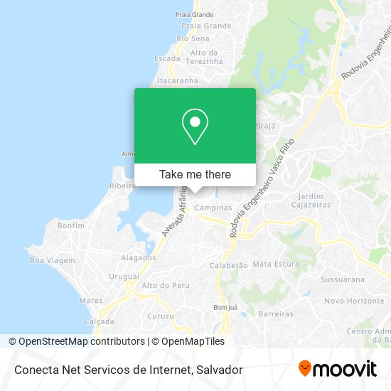 Mapa Conecta Net Servicos de Internet