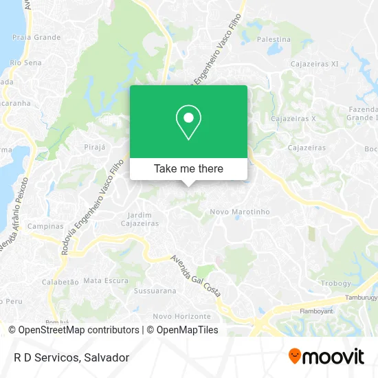 R D Servicos map