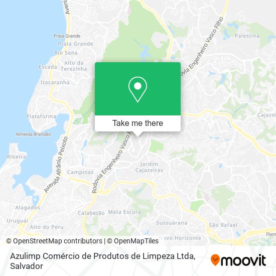 Mapa Azulimp Comércio de Produtos de Limpeza Ltda