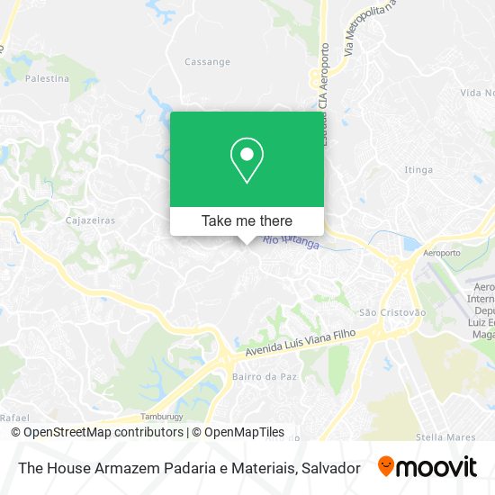 The House Armazem Padaria e Materiais map