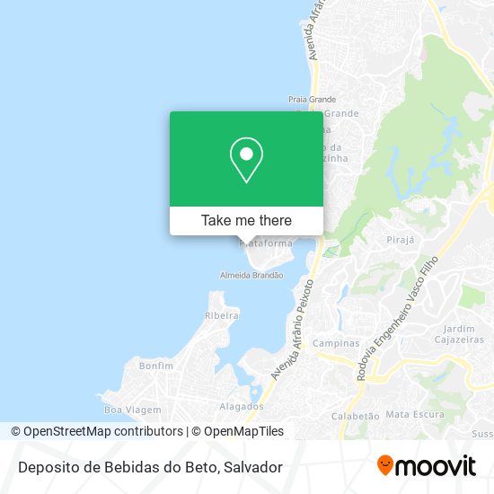 Mapa Deposito de Bebidas do Beto