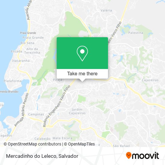 Mapa Mercadinho do Leleco