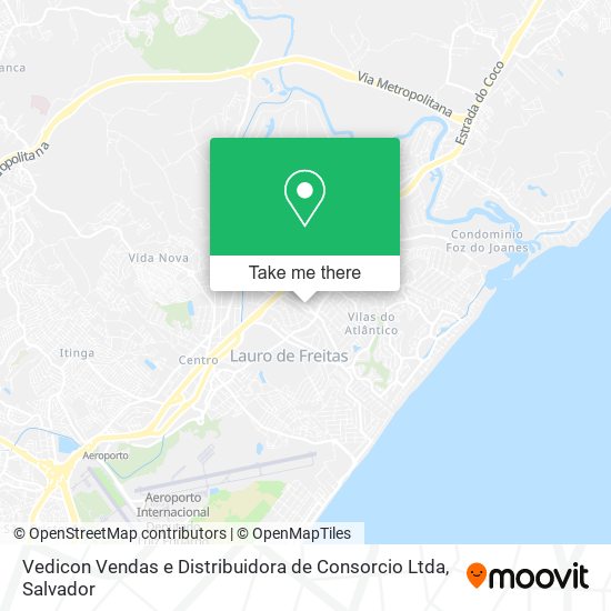 Mapa Vedicon Vendas e Distribuidora de Consorcio Ltda