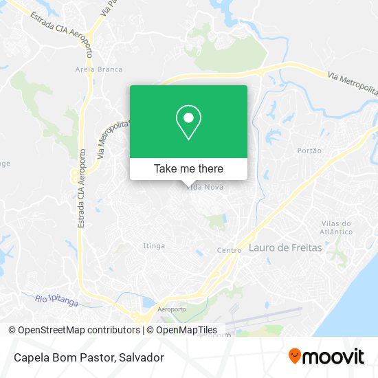 Mapa Capela Bom Pastor